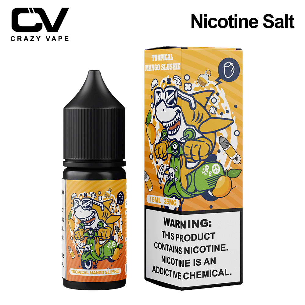 Tropical Mango Slushie E-liquid - Crazy Vape Mini 15ml 35mg