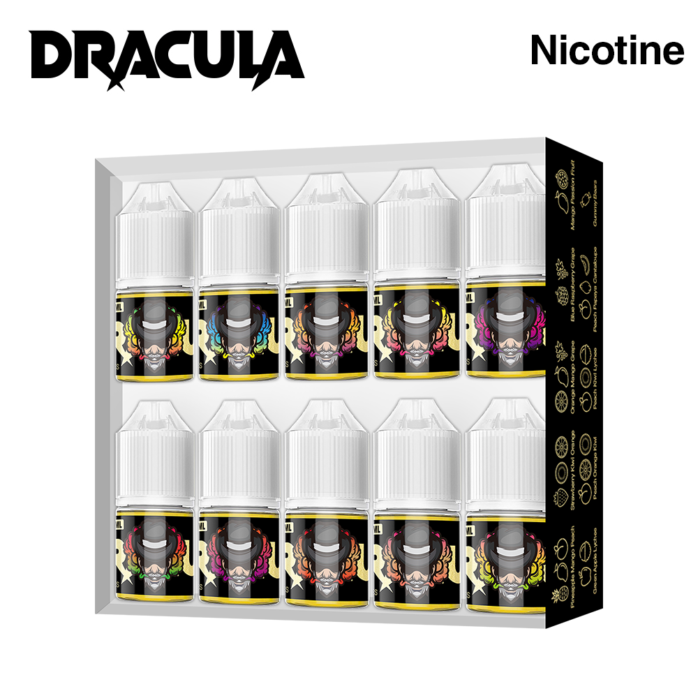 DRACULA Gold Series Gift Box Set Nicotine Salt E-liquid ten-pack