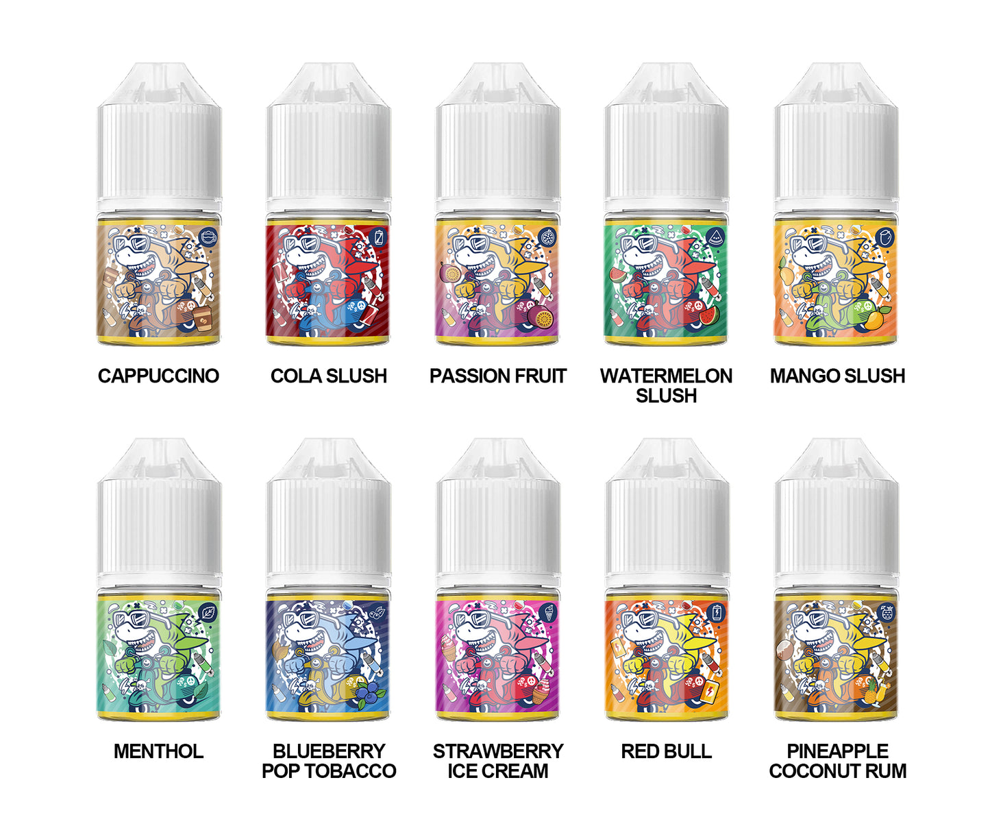 CRAZY VAPE Gift Box Set Nicotine Salt E-liquid ten-pack